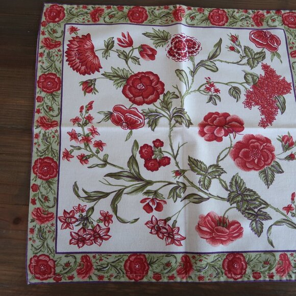EXC 4 April Cornell Floral Napkins and 2 Placemats - Picture 4 of 9